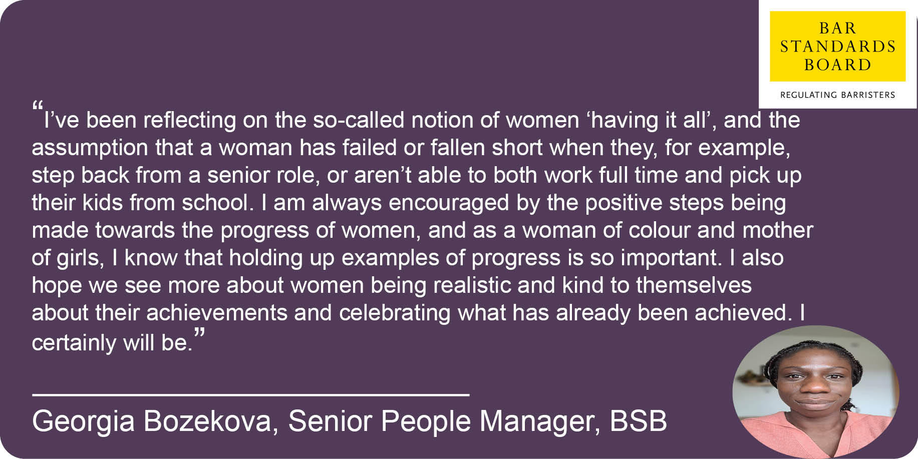 International Women's Month Testimonial - Georgia Bozekova